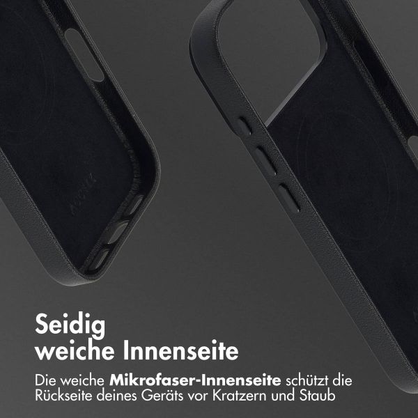 Accezz MagSafe Leather Backcover Apple iPhone 17 Pro Max - Onyx Black