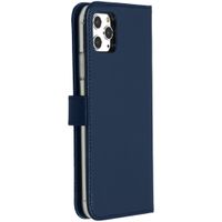 Selencia Echtleder Klapphülle Apple iPhone 11 Pro Max - Blau