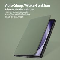 Accezz Classic Klapphülle Samsung Galaxy Tab A9 Plus - Grün