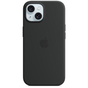 Apple Silikon-Case MagSafe Apple iPhone 15 - Schwarz
