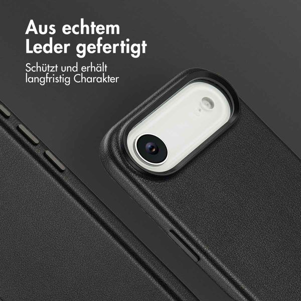 Accezz MagSafe Leather Backcover Apple iPhone Air - Onyx Black
