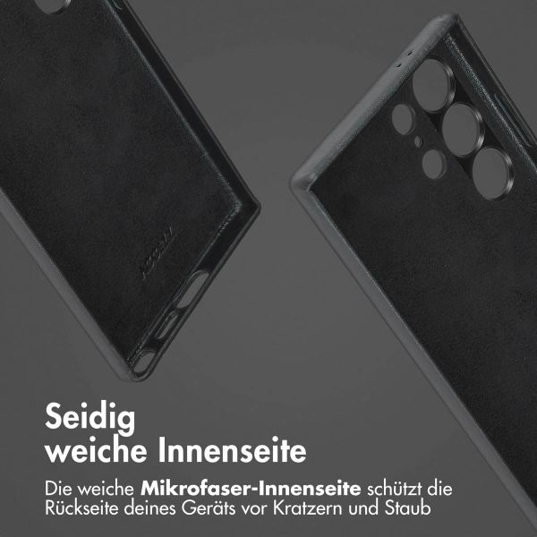 Accezz 2-in-1 Klapphülle aus Leder mit MagSafe Samsung Galaxy S24 Ultra - Onyx Black