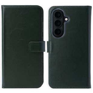 Selencia Echtleder Klapphülle Samsung Galaxy S26 Plus - Grün