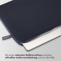 Accezz Laptop Hülle 13-14 Zoll - Laptop Sleeve - Blau