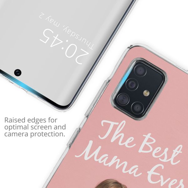 Gestalte deine eigene Clear Case Samsung Galaxy A71 - Transparent