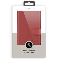 Selencia Echtleder Klapphülle Samsung Galaxy S21 - Rot