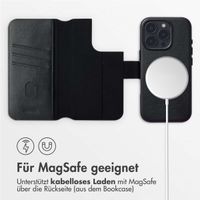 Accezz 2-in-1 Klapphülle aus Leder mit MagSafe Apple iPhone 16 Pro Max - Onyx Black