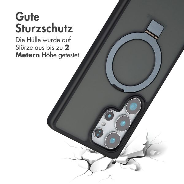 Accezz Ring Stand Backcover mit MagSafe Samsung Galaxy S25 Ultra - Schwarz