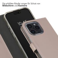 Selencia Echtleder Klapphülle Apple iPhone 16 Pro Max - Dusty Pink