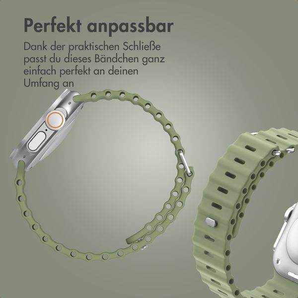 Accezz Ocean Armband für Apple Watch | 44/45/46/49 mm - Khaki