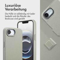 Accezz 2-in-1 Klapphülle aus Leder mit MagSafe Apple iPhone 17e / 16e - Light Grey