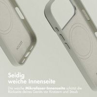 Accezz MagSafe Leather Backcover Apple iPhone 17 Pro Max - Light Grey