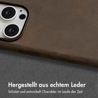 Accezz Vintage Leather Magsafe Backcover Apple iPhone 15 Pro Max - Rustic Brown