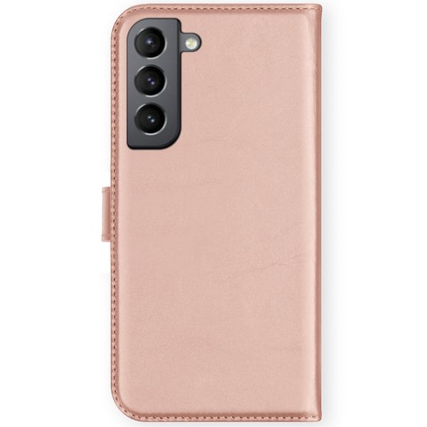 Selencia Echtleder Klapphülle Samsung Galaxy S21 FE - Rosa