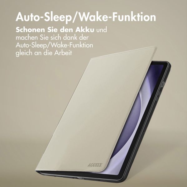 Accezz Classic Klapphülle Samsung Galaxy Tab A9 Plus - Greige