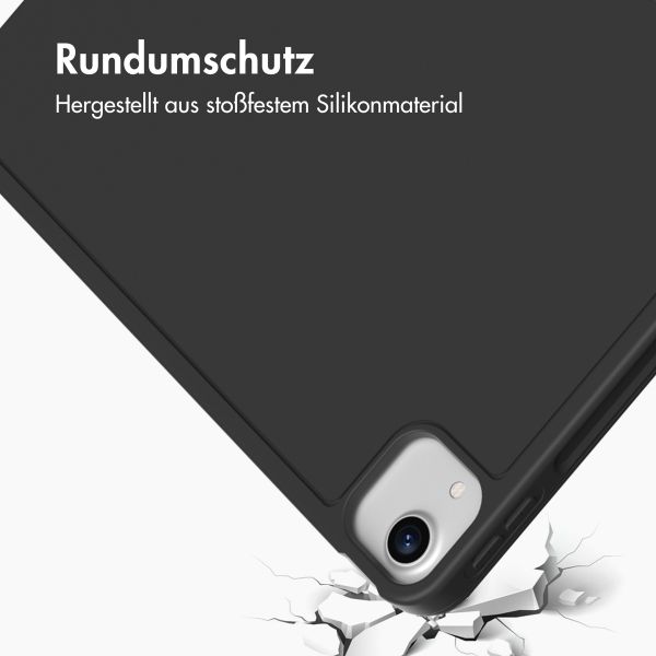 Accezz Smarte Klapphülle aus Silikon Apple iPad Air 13 Zoll (2026) M4 / (2025) M3 / (2024) M2 - Schwarz
