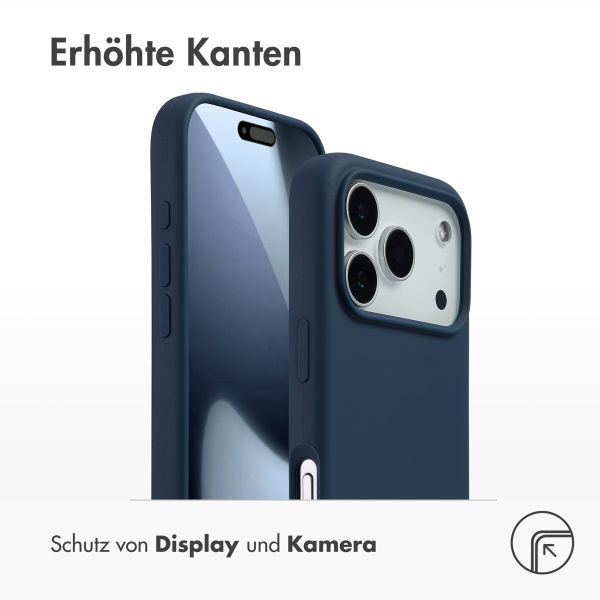 Accezz Liquid Silikoncase mit MagSafe Apple iPhone 17 Pro - Dunkelblau