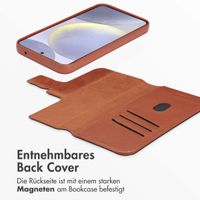 Accezz 2-in-1 Klapphülle aus Leder mit MagSafe Samsung Galaxy S24 Plus - Sienna Brown