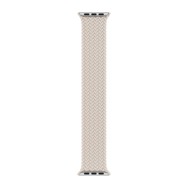 Apple Geflochtenes Solo Loop für  Apple Watch | 44/45/46/49 mm - Größe 11 - Starlight