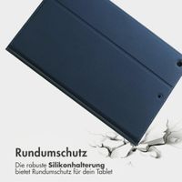 Accezz Classic Klapphülle Apple iPad 9 (2021) 10.2 Zoll / iPad 8 (2020) 10.2 Zoll / iPad 7 (2019) 10.2 Zoll - Dunkelblau