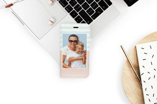 Gestalte deine eigene Compact Gel Klapphülle Apple iPhone 11 Pro - Weiß