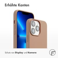 Accezz Liquid Silikoncase mit MagSafe Apple iPhone 13 Pro - Hellbraun