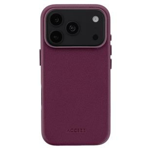 Accezz MagSafe Leather Backcover Apple iPhone 18 Pro / 17 Pro - Heath Purple