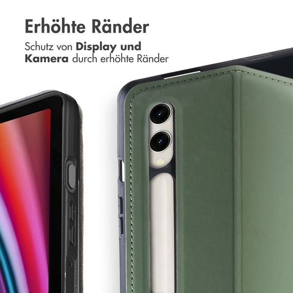 Accezz Classic Klapphülle Samsung Galaxy Tab S10 Plus / Tab S9 FE Plus / Tab S9 Plus - Grün
