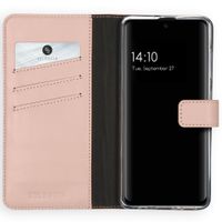 Selencia Echtleder Klapphülle Samsung Galaxy A51 - Dusty Pink