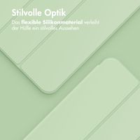 Accezz Smarte Klapphülle aus Silikon Samsung Galaxy Tab A9 Plus - Hellgrün