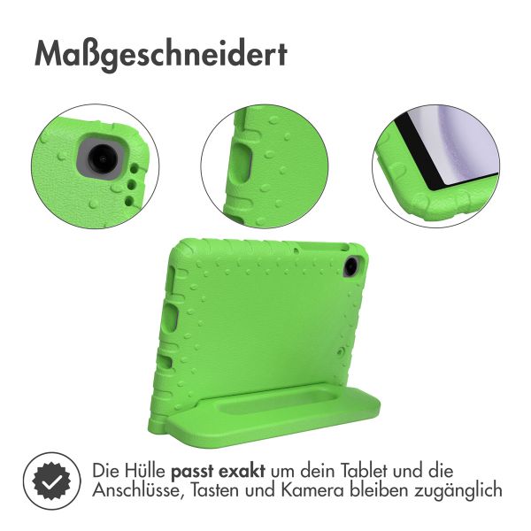 Accezz SchutzHülle mit Handgriff kindersicher Samsung Galaxy Tab A11 / A9 8.7 Zoll - Grün