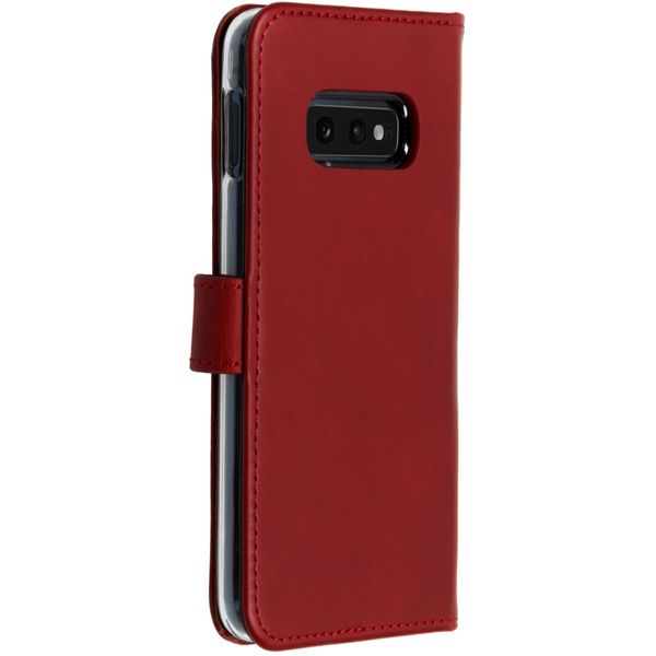 Selencia Echtleder Klapphülle Samsung Galaxy S10e - Rot
