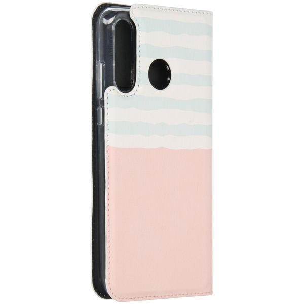 Gestalte deine eigene Compact Gel Klapphülle Huawei P30 Lite - Weiß