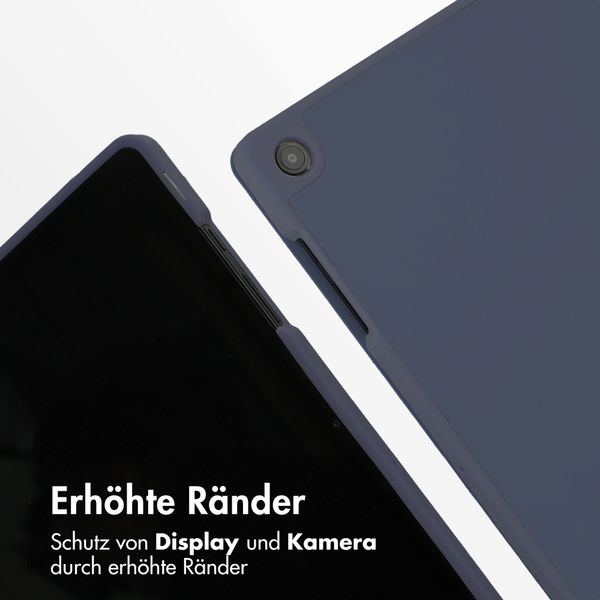 Accezz Smarte Klapphülle aus Silikon Samsung Galaxy Tab A11 Plus / A9 Plus - Dunkelblau