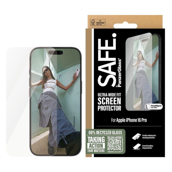 SAFE by PanzerGlass Ultra-Wide Fit Displayschutz Apple iPhone 16 Pro