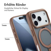 Accezz Ring Stand Backcover mit MagSafe Apple iPhone 17 Pro - Braun