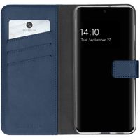 Selencia Echtleder Klapphülle Samsung Galaxy A32 (4G) - Blau