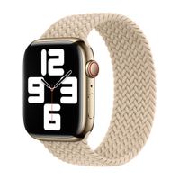 Apple Geflochtenes Solo Loop für  Apple Watch | 44/45/46/49 mm - Größe 8 - Beige