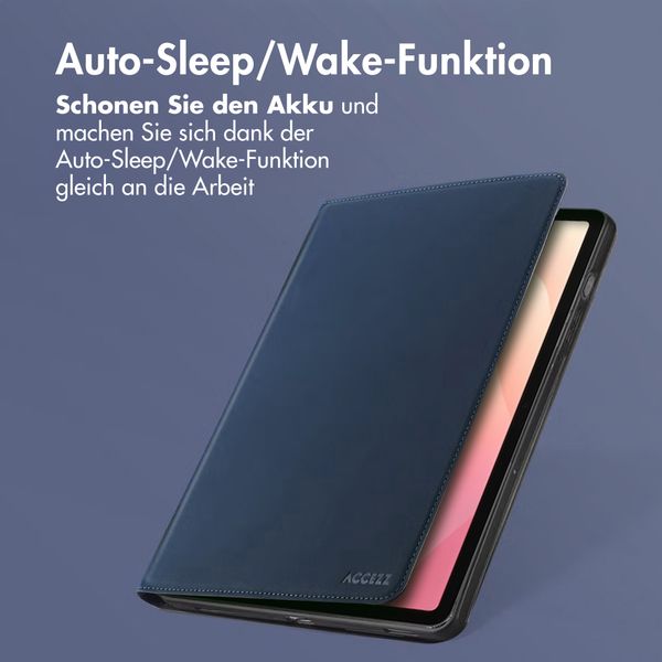 Accezz Classic Klapphülle Samsung Galaxy Tab S11 / S12 Ultra - Dunkelblau