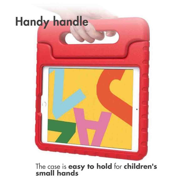Accezz SchutzHülle mit Handgriff kindersicher Apple iPad 9 (2021) 10.2 Zoll / iPad 8 (2020) 10.2 Zoll / iPad 7 (2019) 10.2 Zoll - Rot