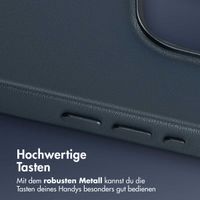 Accezz MagSafe Leather Backcover Apple iPhone 15 Pro - Nightfall Blue