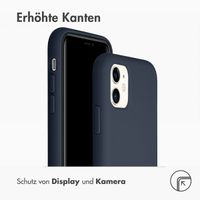 Accezz Liquid Silikoncase Apple iPhone 11 - Dunkelblau