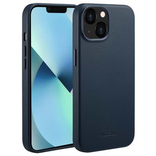 Accezz MagSafe Leather Backcover Apple iPhone 13 - Nightfall Blue