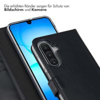 Selencia Echtleder Klapphülle Samsung Galaxy A18 (4G) / A17 (4G/5G) - Schwarz