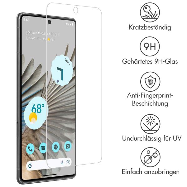 Accezz Displayschutz 2er-pack aus gehärtetem Glas Google Pixel 8