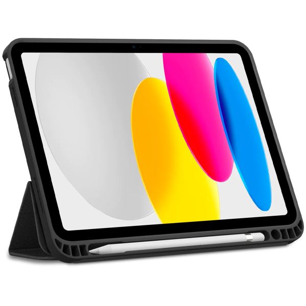Spigen Urban Fit Klapphülle Apple iPad 11 (2025) 11 Zoll A16 / iPad 10 (2022) 10.9 Zoll - Schwarz