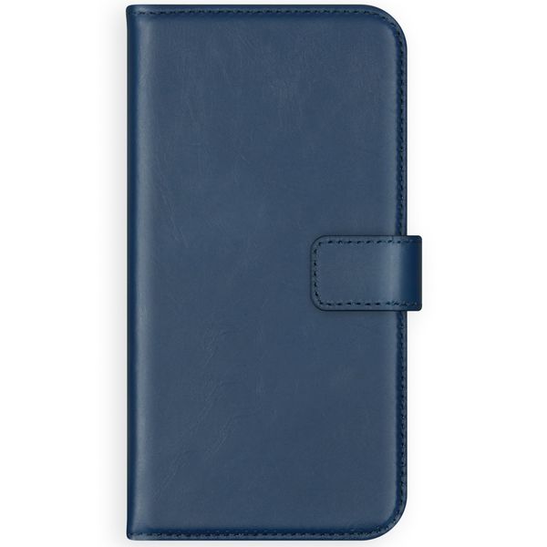 Selencia Echtleder Klapphülle Apple iPhone 12 Pro Max - Blau