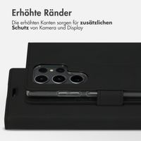 Accezz Wallet TPU Klapphülle Samsung Galaxy S23 Ultra - Schwarz