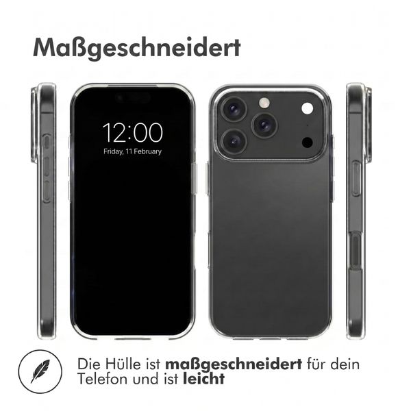 Accezz Clear TPU Backcover Apple iPhone 18 Pro Max / 17 Pro Max - Transparent