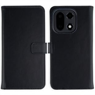 Selencia Echtleder Klapphülle OnePlus 15 - Schwarz